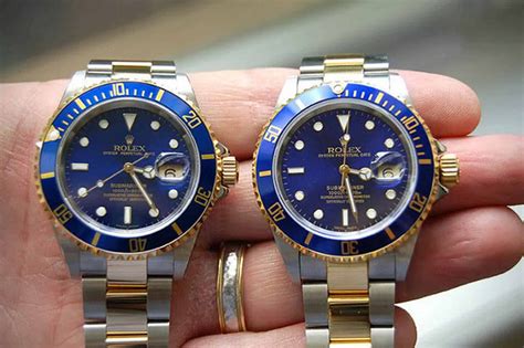 fake rolex blue|fake rolex vs real.